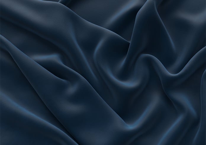 Ultra Luxe Velvet, Deep Blue - Motorised Roman Blind - Image 4